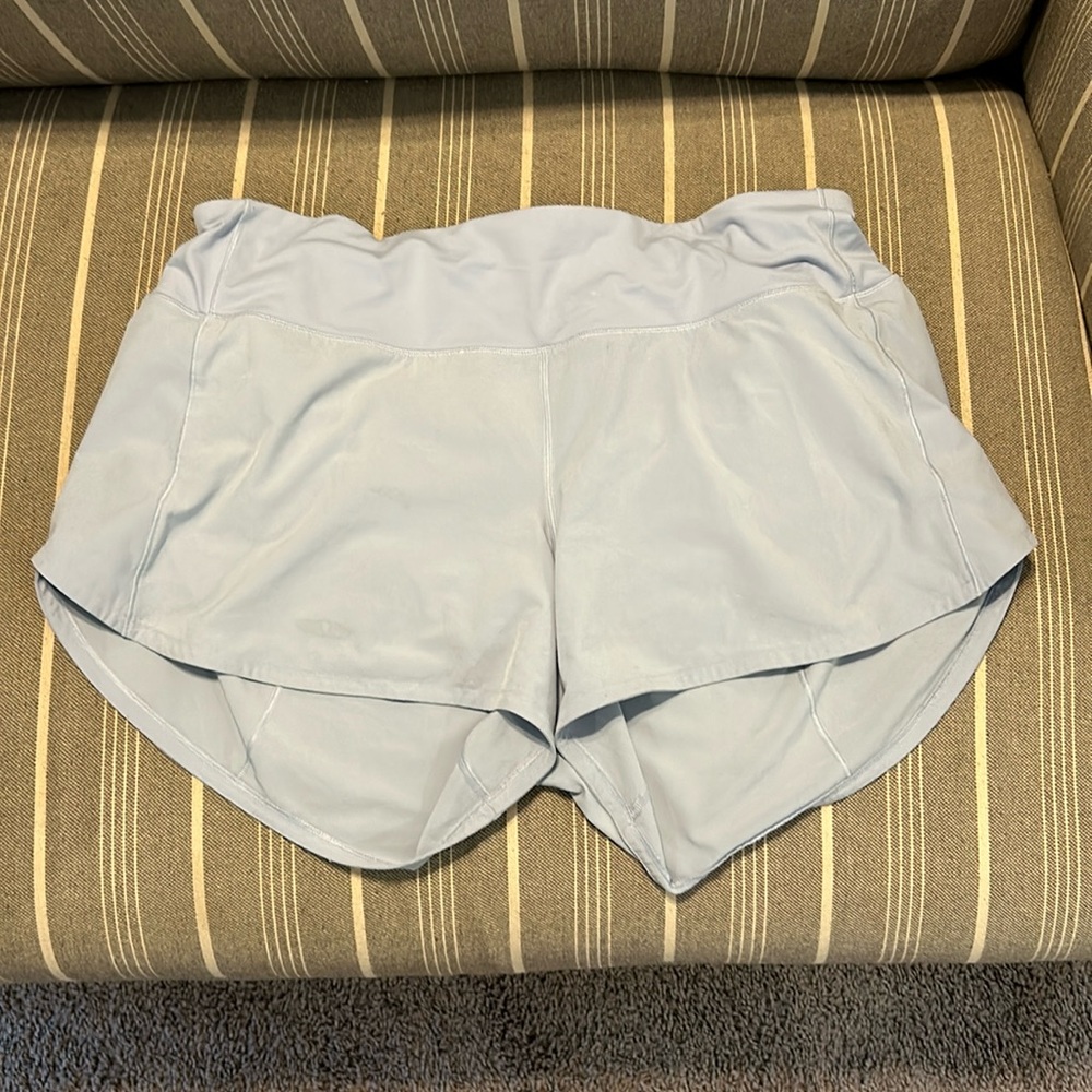 Lululemon shorts sz 12 light blue